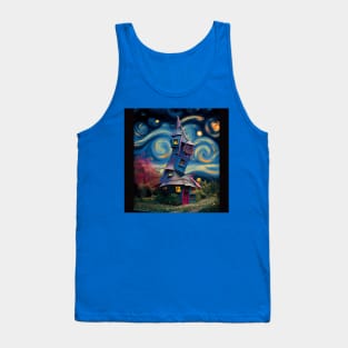 Starry Night Over The Burrow Tank Top